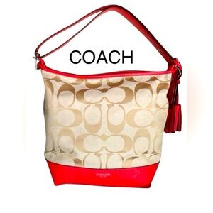 NWOT Coach signature Legacy duffel hobo tote SHOULDERBAG NWOT